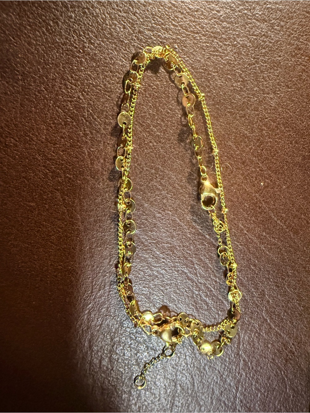 Gold Tone Women's Bracelet Stack (2 bracelets)